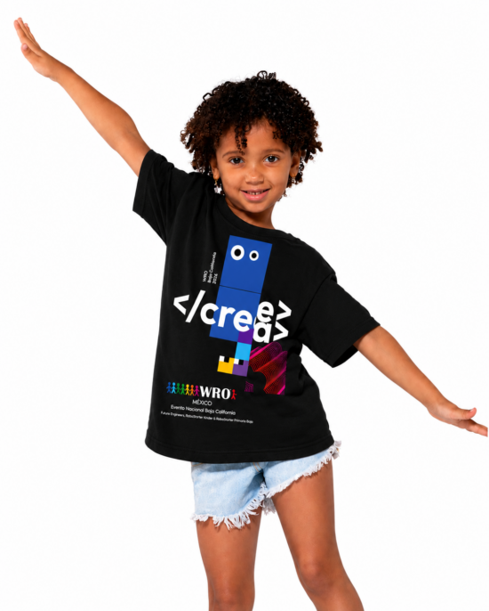 Playera Infantil WRO Baja California 2026 | Geeks Academy
