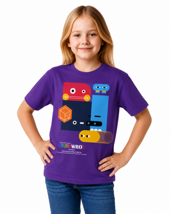 Playera Robots — WRO Baja California 2026 x Geeks Academy